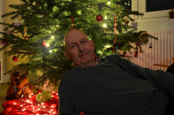 Selfie with Christmas tree